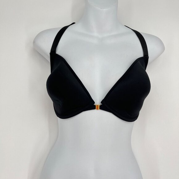 ThirdLove‎ 24/7 Classic Racerback Bra 30G Black Nylon & Spandex - Picture 1 of 3